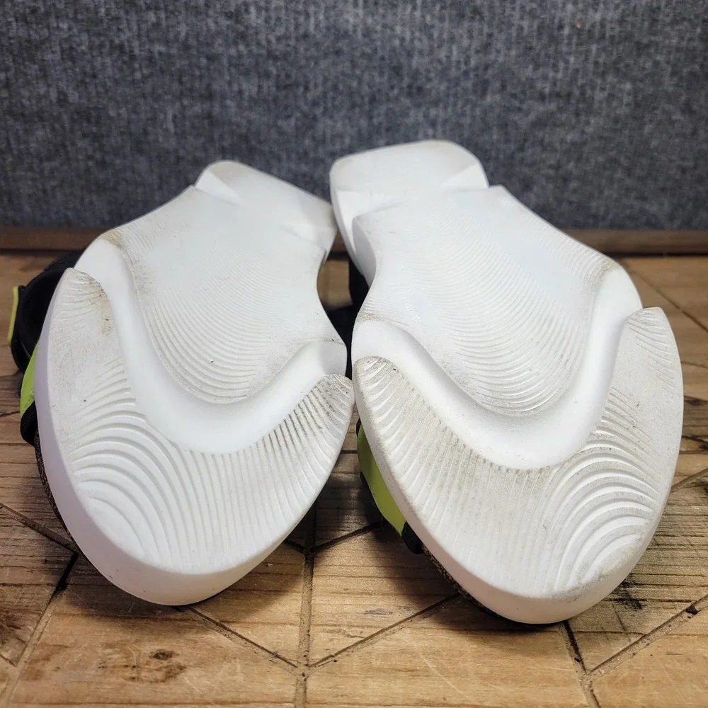 New Fly London Sigo Black Pistachio Wedge Platform Sandals‎ 41 10 - 10.5